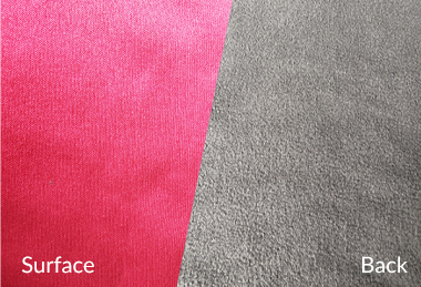 Combined fabric (knitting fabic with polar fleece) Combined fabric (knitting fabic with polar fleece)